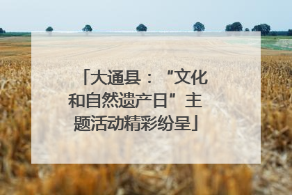 大通县：“文化和自然遗产日”主题活动精彩纷呈