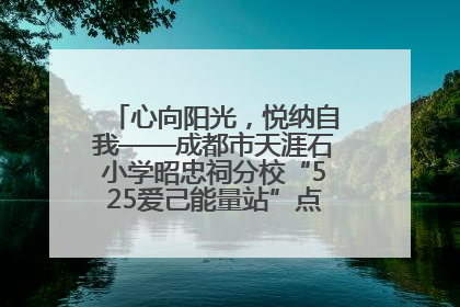 心向阳光，悦纳自我——成都市天涯石小学昭忠祠分校“525爱己能量站”点亮孩子心灵之旅