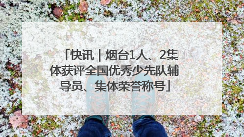 快讯｜烟台1人、2集体获评全国优秀少先队辅导员、集体荣誉称号