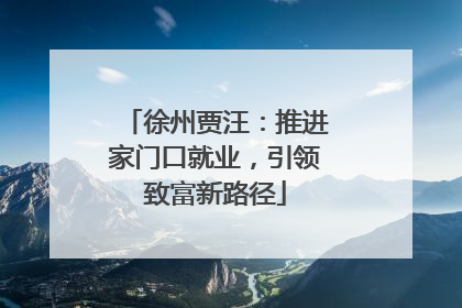 徐州贾汪：推进家门口就业，引领致富新路径