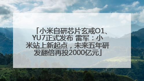 小米自研芯片玄戒O1、YU7正式发布 雷军：小米站上新起点，未来五年研发翻倍再投2000亿元