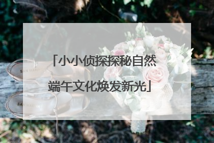 小小侦探探秘自然 端午文化焕发新光
