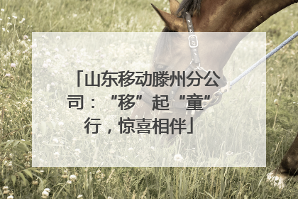 山东移动滕州分公司：“移”起“童”行，惊喜相伴