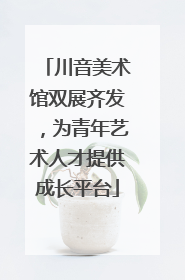川音美术馆双展齐发，为青年艺术人才提供成长平台