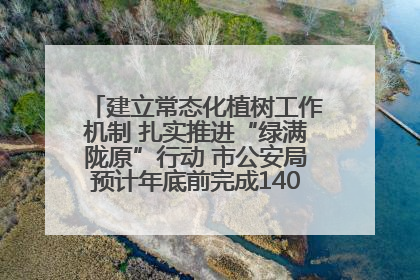 建立常态化植树工作机制 扎实推进“绿满陇原”行动 市公安局预计年底前完成1402亩绿化任务