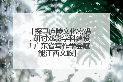 探寻庐陵文化密码，研讨戏影学科建设！广东省写作学会赋能江西文旅