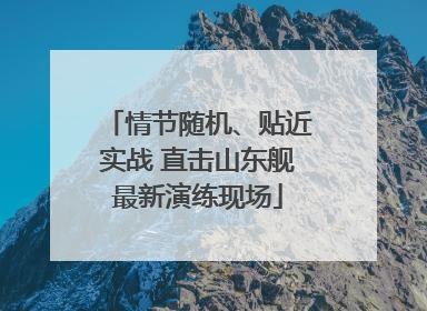 情节随机、贴近实战 直击山东舰最新演练现场
