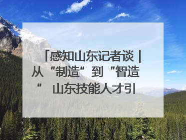 感知山东记者谈｜从“制造”到“智造” 山东技能人才引领产业升级