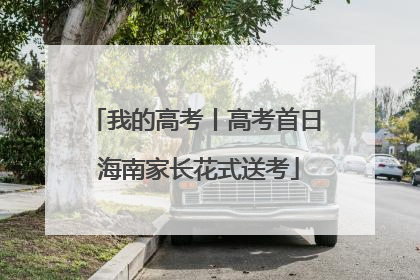 我的高考丨高考首日 海南家长花式送考