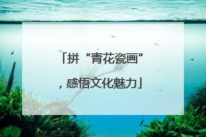 拼“青花瓷画”，感悟文化魅力