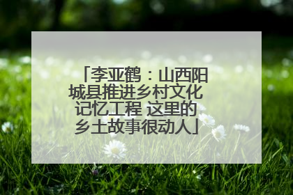 李亚鹤：山西阳城县推进乡村文化记忆工程 这里的乡土故事很动人