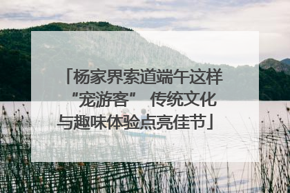 杨家界索道端午这样“宠游客” 传统文化与趣味体验点亮佳节