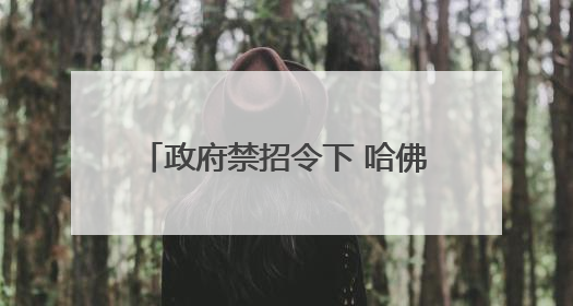 政府禁招令下 哈佛国际生受影响有多大