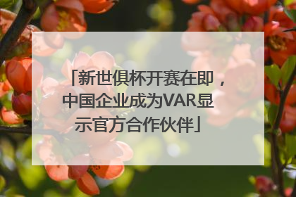 新世俱杯开赛在即，中国企业成为VAR显示官方合作伙伴