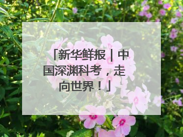 新华鲜报｜中国深渊科考，走向世界！