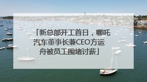 新总部开工首日，哪吒汽车董事长兼CEO方运舟被员工围堵讨薪