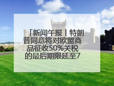 新闻午报丨特朗普同意将对欧盟商品征收50%关税的最后期限延至7月9日；00后舞蹈老师“花式”推介家乡岳阳>>