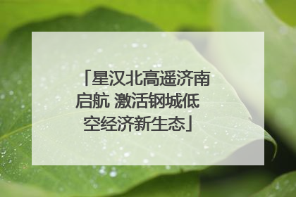 星汉北高遥济南启航 激活钢城低空经济新生态