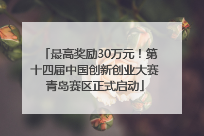 最高奖励30万元！第十四届中国创新创业大赛青岛赛区正式启动