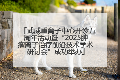 武威重离子中心开诊五周年活动暨“2025肿瘤离子治疗前沿技术学术研讨会”成功举办