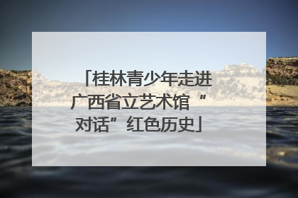 桂林青少年走进广西省立艺术馆“对话”红色历史