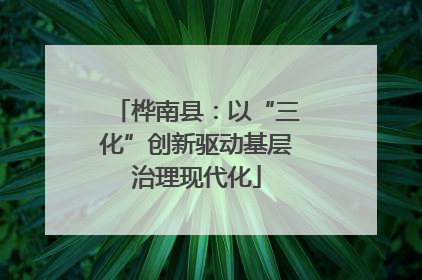 桦南县：以“三化”创新驱动基层治理现代化