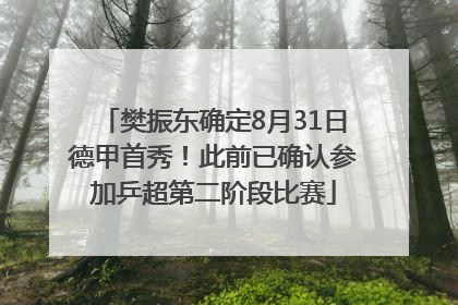 樊振东确定8月31日德甲首秀！此前已确认参加乒超第二阶段比赛