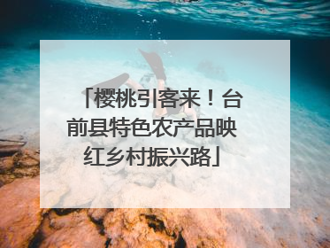 樱桃引客来！台前县特色农产品映红乡村振兴路