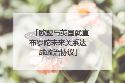 欧盟与英国就直布罗陀未来关系达成政治协议
