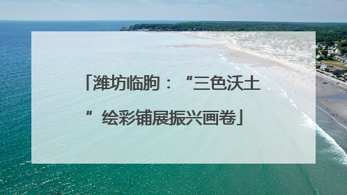 潍坊临朐：“三色沃土”绘彩铺展振兴画卷