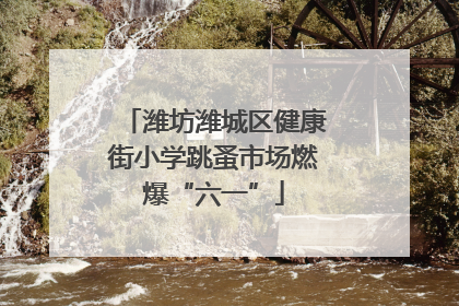 潍坊潍城区健康街小学跳蚤市场燃爆“六一”
