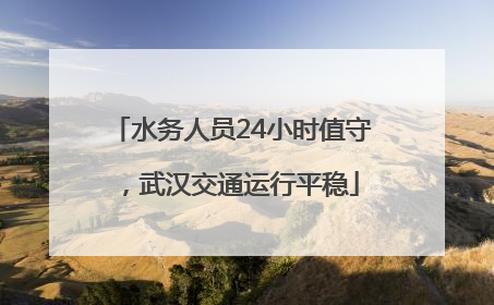 水务人员24小时值守，武汉交通运行平稳