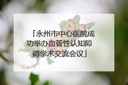 永州市中心医院成功举办血管性认知障碍学术交流会议