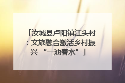 汝城县卢阳镇江头村：文旅融合激活乡村振兴 “一池春水”