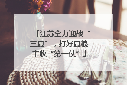 江苏全力迎战“三夏”，打好夏粮丰收“第一仗”