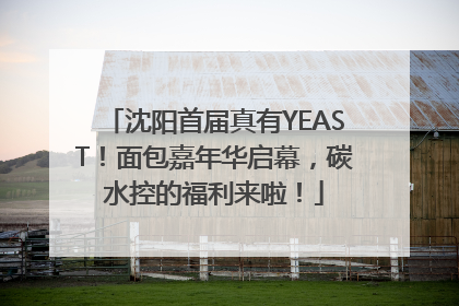 沈阳首届真有YEAST！面包嘉年华启幕，碳水控的福利来啦！