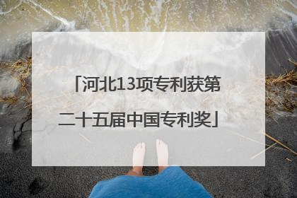 河北13项专利获第二十五届中国专利奖