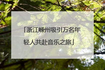 浙江嵊州吸引万名年轻人共赴音乐之旅