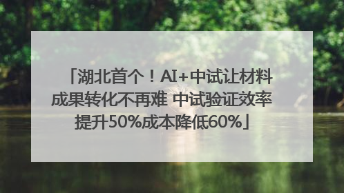 湖北首个！AI+中试让材料成果转化不再难 中试验证效率提升50%成本降低60%