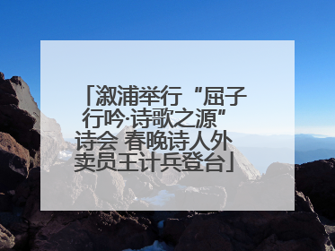 溆浦举行“屈子行吟·诗歌之源”诗会 春晚诗人外卖员王计兵登台