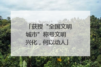 获授“全国文明城市”称号文明 兴化，何以动人