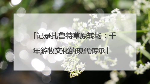 记录扎鲁特草原转场：千年游牧文化的现代传承