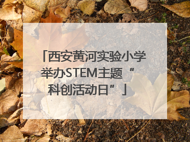西安黄河实验小学举办STEM主题“科创活动日”