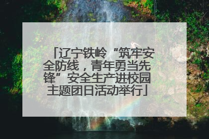 辽宁铁岭“筑牢安全防线，青年勇当先锋”安全生产进校园主题团日活动举行