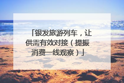 银发旅游列车，让供需有效对接（提振消费一线观察）