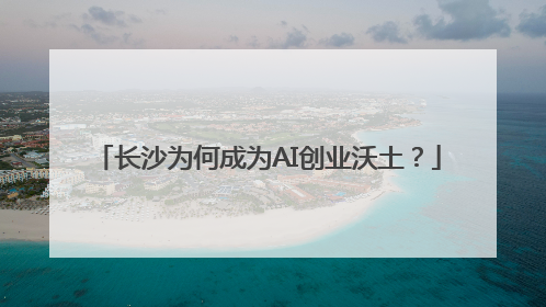 长沙为何成为AI创业沃土？