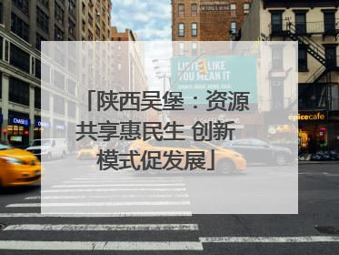 陕西吴堡：资源共享惠民生 创新模式促发展