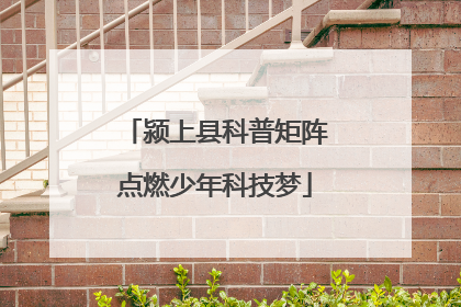 颍上县科普矩阵点燃少年科技梦