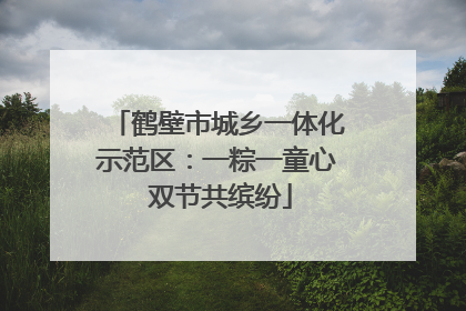 鹤壁市城乡一体化示范区：一粽一童心 双节共缤纷