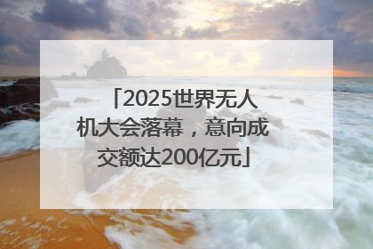 2025世界无人机大会落幕，意向成交额达200亿元